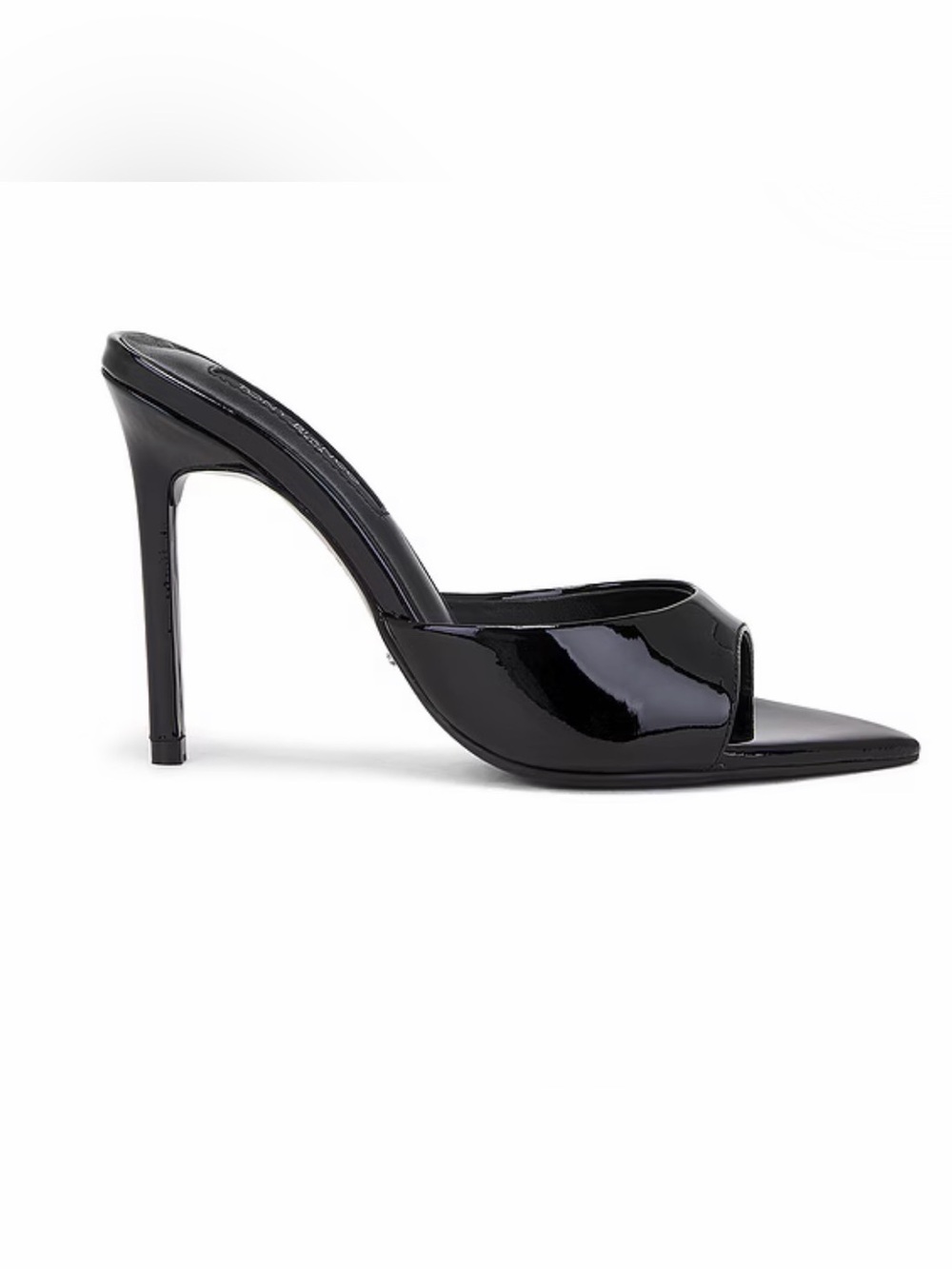 Tony Bianco Malibu Black Patent Pointed Toe Stiletto Mules